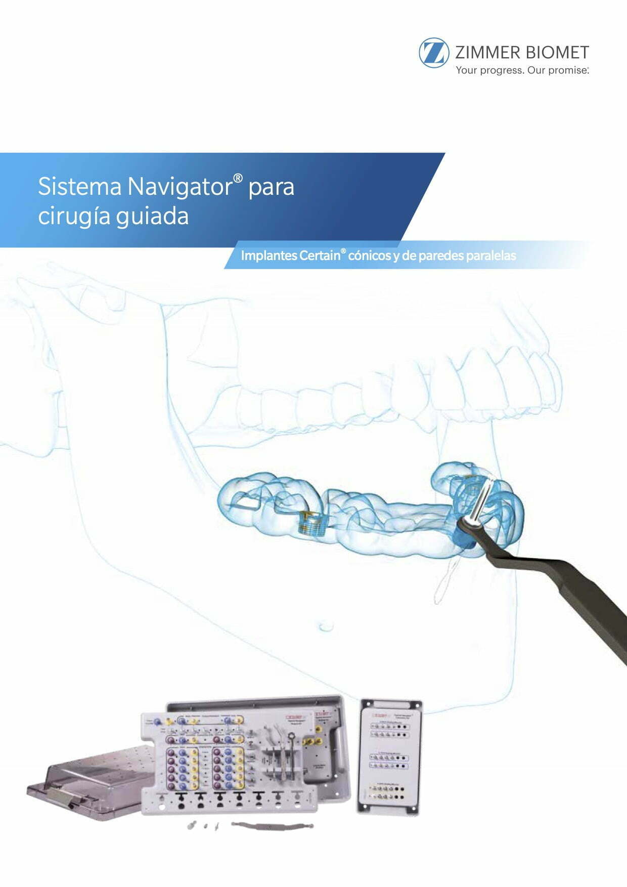 Sistema Navigator® para tratamiento implantológico mediante cirugía guiada